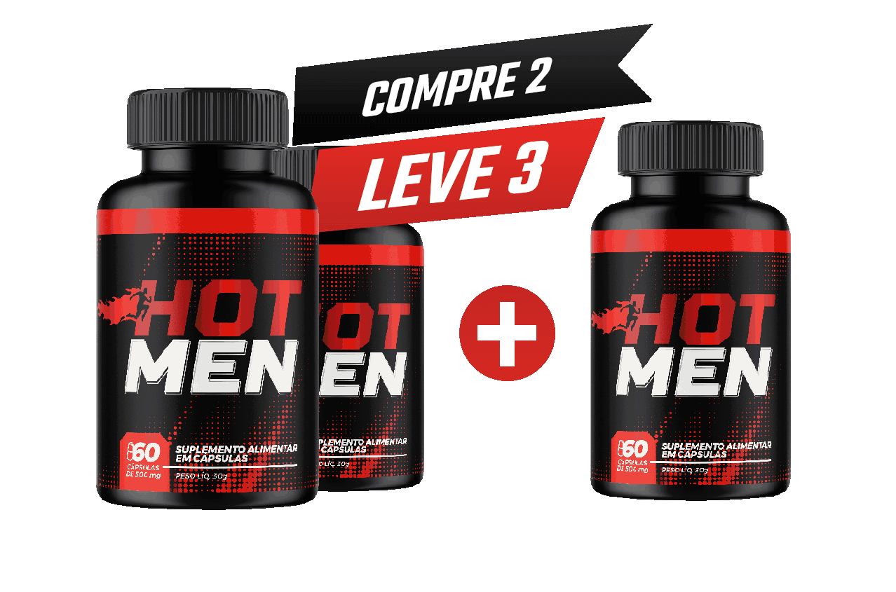 Kit 3 potes Hot Men Caps