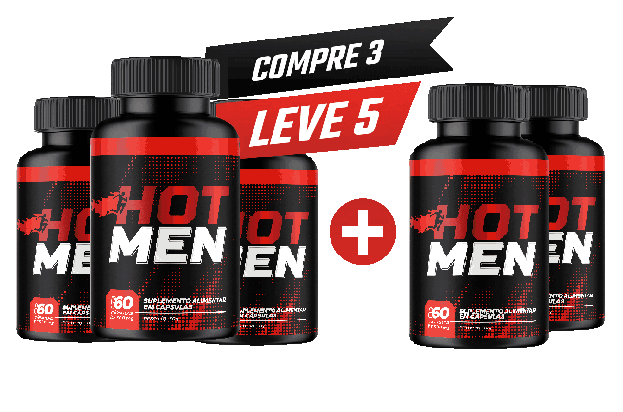 Kit 5 potes Hot Men Caps